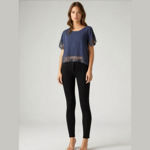 Women's ana Black T-Shirt XL